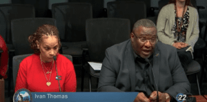 April Johnson and Ivan Thomas of DETV in Wilmington Cable, Video and Telecommunications Commission Meeting on Fri. Feb. 28th 