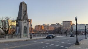 City and state leaders gathered Thursday to unveil a new suicide prevention sign on Wilmington’s Washington Street Bridge(Photo by TCDavis)