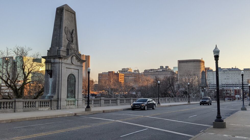 City and state leaders gathered Thursday to unveil a new suicide prevention sign on Wilmington’s Washington Street Bridge(Photo by TCDavis)