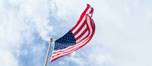 Flags at state buildings across Delaware are being flown at half-staff in honor of World War II veteran 1st Lt. Raymond Firmani, who passed away at age 103. (Photo by Brandon Day) 