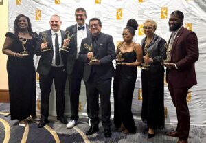 New Castle County documentaries earn Regional Emmy and National Film Festival honors 3 The New Castle County production team holds their Mid-Atlantic Emmy Award for “Restless Ground: The Untold Story of Mt. Olive.” (Photo courtesy of the Office of Gov. Matt Meyer)